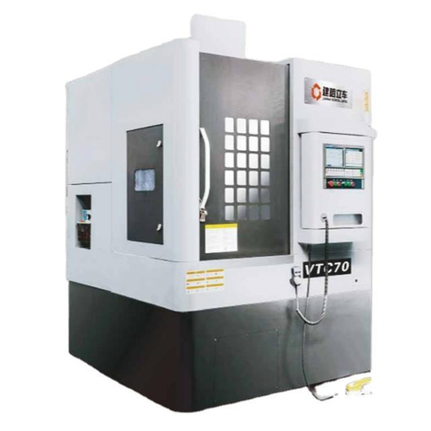 VTC70 automatic CNC vertical turning center turret CNC lathes are used to manufacture automobile wheels