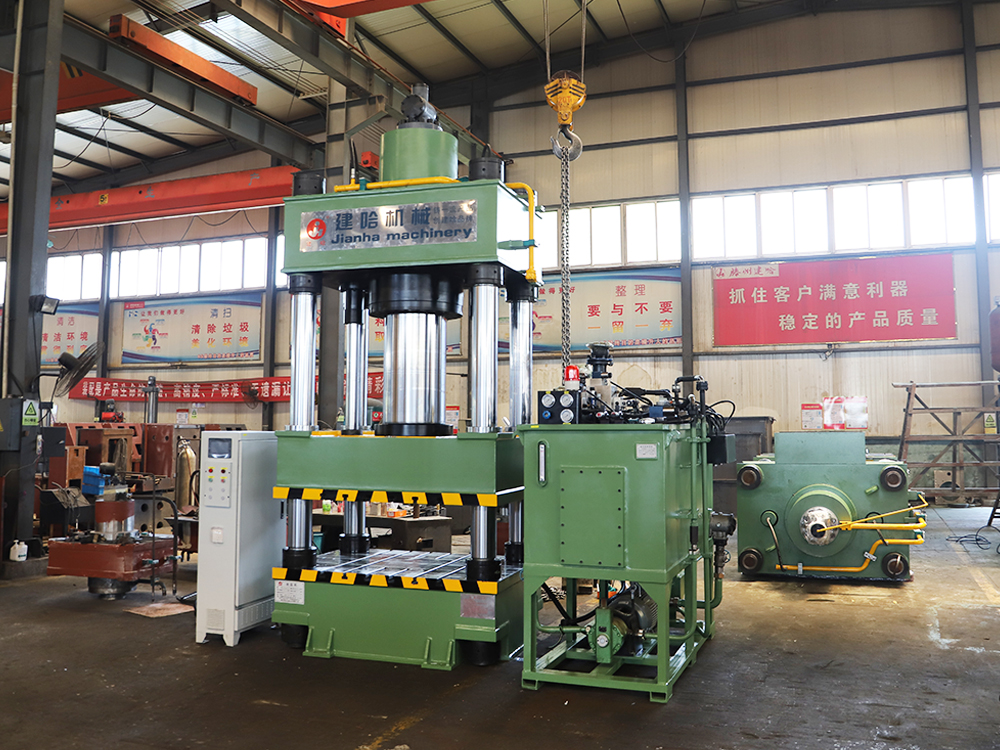 ODM JIANHA 500Ton Four-column Hydraulic Press Machine Metal Powder Forming Brake Pad Making Hydraulic Press Machine