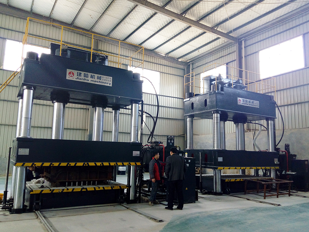 ODM JIANHA 500Ton Four-column Hydraulic Press Machine Metal Powder Forming Brake Pad Making Hydraulic Press Machine