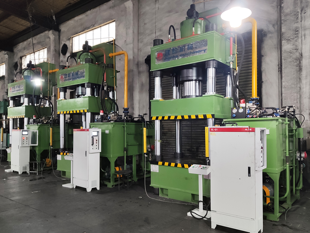 ODM JIANHA 500Ton Four-column Hydraulic Press Machine Metal Powder Forming Brake Pad Making Hydraulic Press Machine