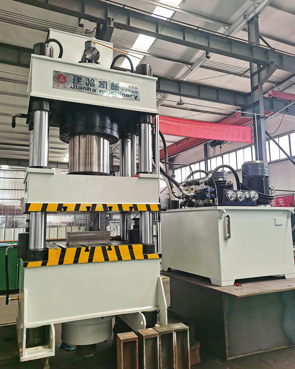 ODM JIANHA 500Ton Four-column Hydraulic Press Machine Metal Powder Forming Brake Pad Making Hydraulic Press Machine