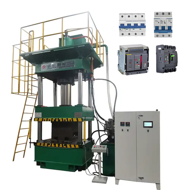 Fully automatic 4-column hydraulic press machine 315 tons For making circuit breakers