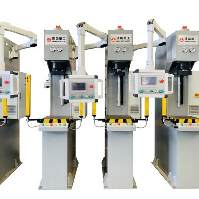 15T Single Column Hydraulic Press Machine Servo System with PLC Control Automatic Intelligent Steel