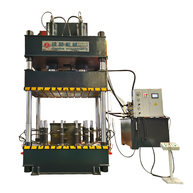 4 Columns Hydraulic Deep Drawing Press Machine Four-column Three-beam Hydraulic Press Dish End Forming Machine Hydraulic Press