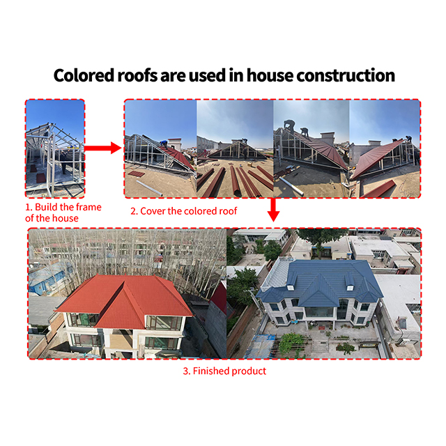 suitable place for install metal color roofs