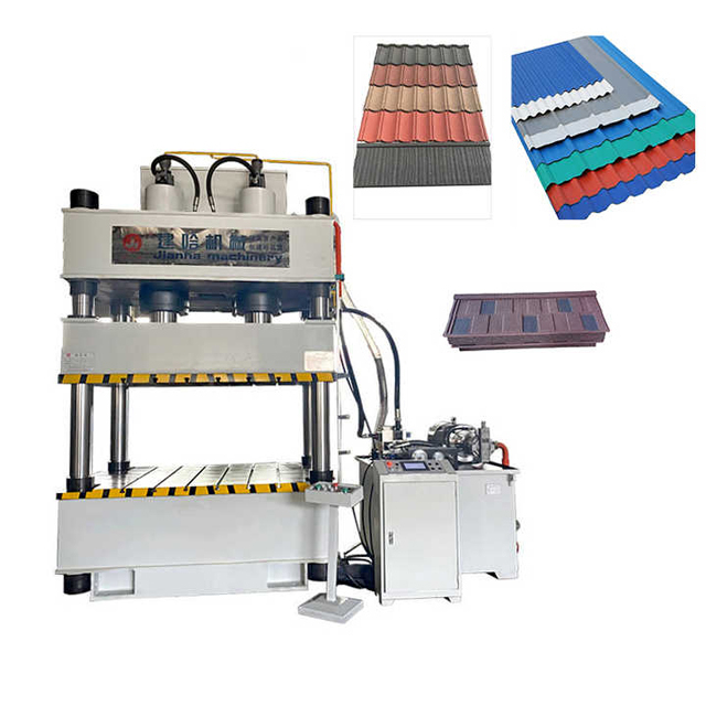 High Output Four Pillars Hydraulic Press Pressing Metal Color Roof Production Line 