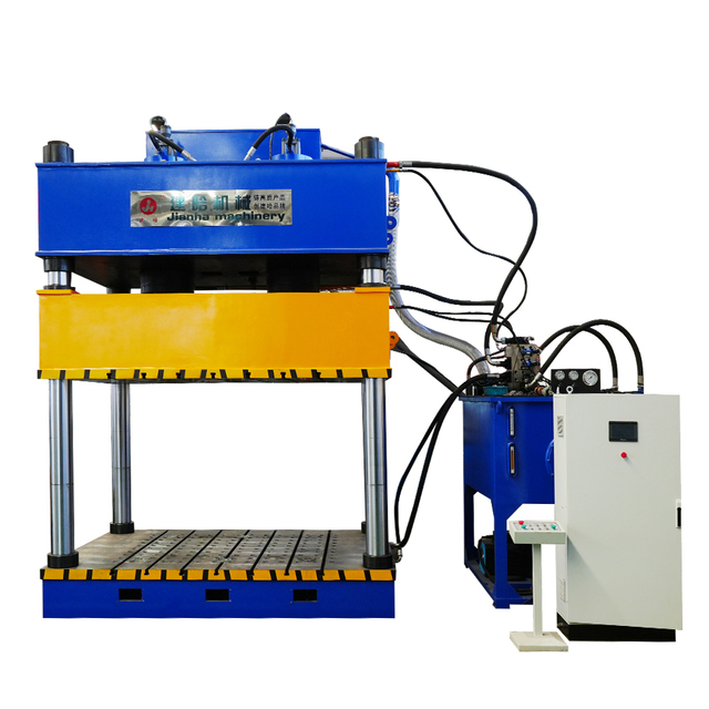 Motorcycle parts factory stretch forming servo four-column vertical hydraulic press machine 500T