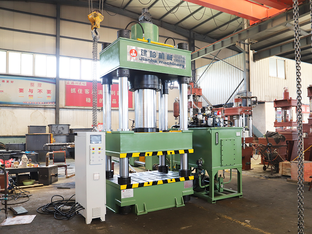 ODM JIANHA 500Ton Four-column Hydraulic Press Machine Metal Powder Forming Brake Pad Making Hydraulic Press Machine