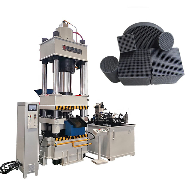 Charcoal powder briquette making machine honeycomb activated carbon briquetting and ball pressing hydraulic machine